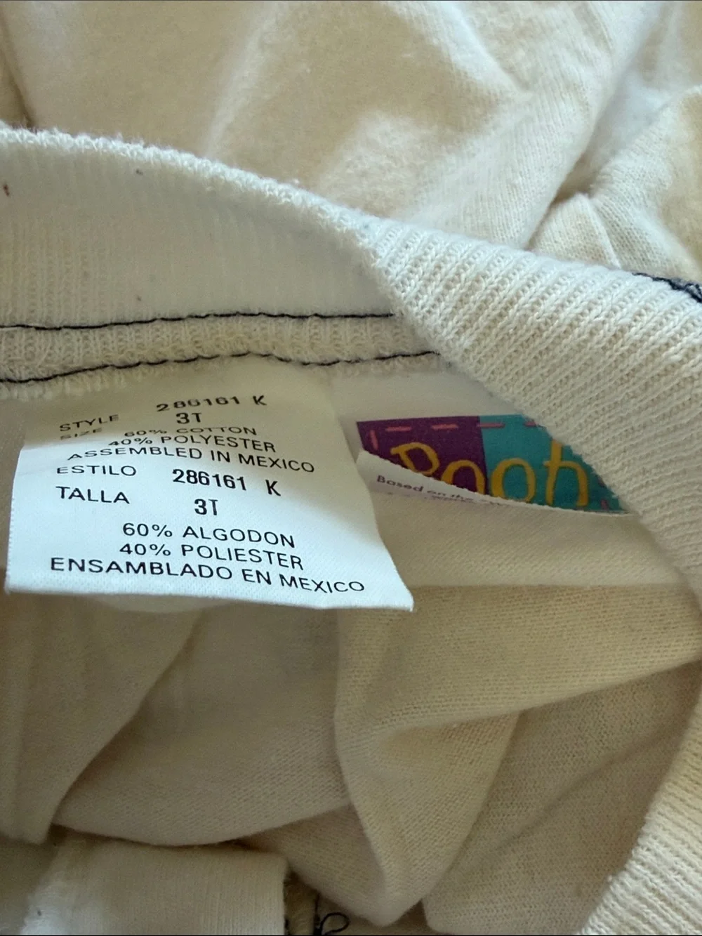 Vintage Winnie the Pooh Cream Kids' Short Sleeve Tee